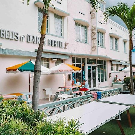 Beds N' Drinks Hostel Miami Beach Bagian luar foto