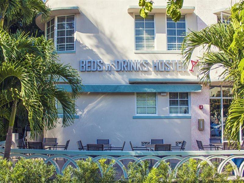 Beds N' Drinks Hostel Miami Beach Bagian luar foto