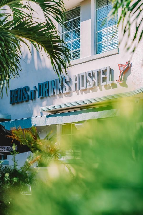 Beds N' Drinks Hostel Miami Beach Bagian luar foto